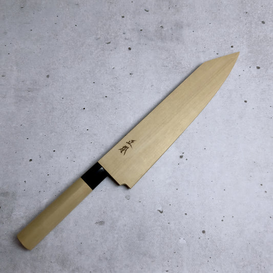 Masamoto KS Kiritsuke 240mm - Shirogami#2, Migaki (Satynowy Połysk)
