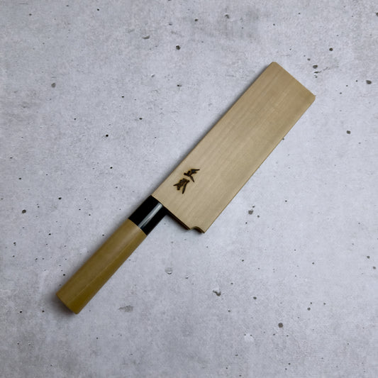 Masamoto KA Nakiri 165mm - Aogami#2, Kurouchi (Wykończenie Kowalskie)