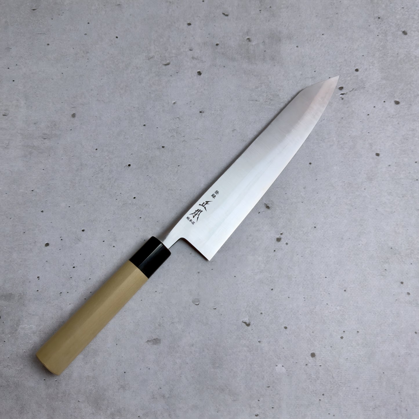 Masamoto KS Kiritsuke 240mm - Shirogami#2, Migaki (Satynowy Połysk)