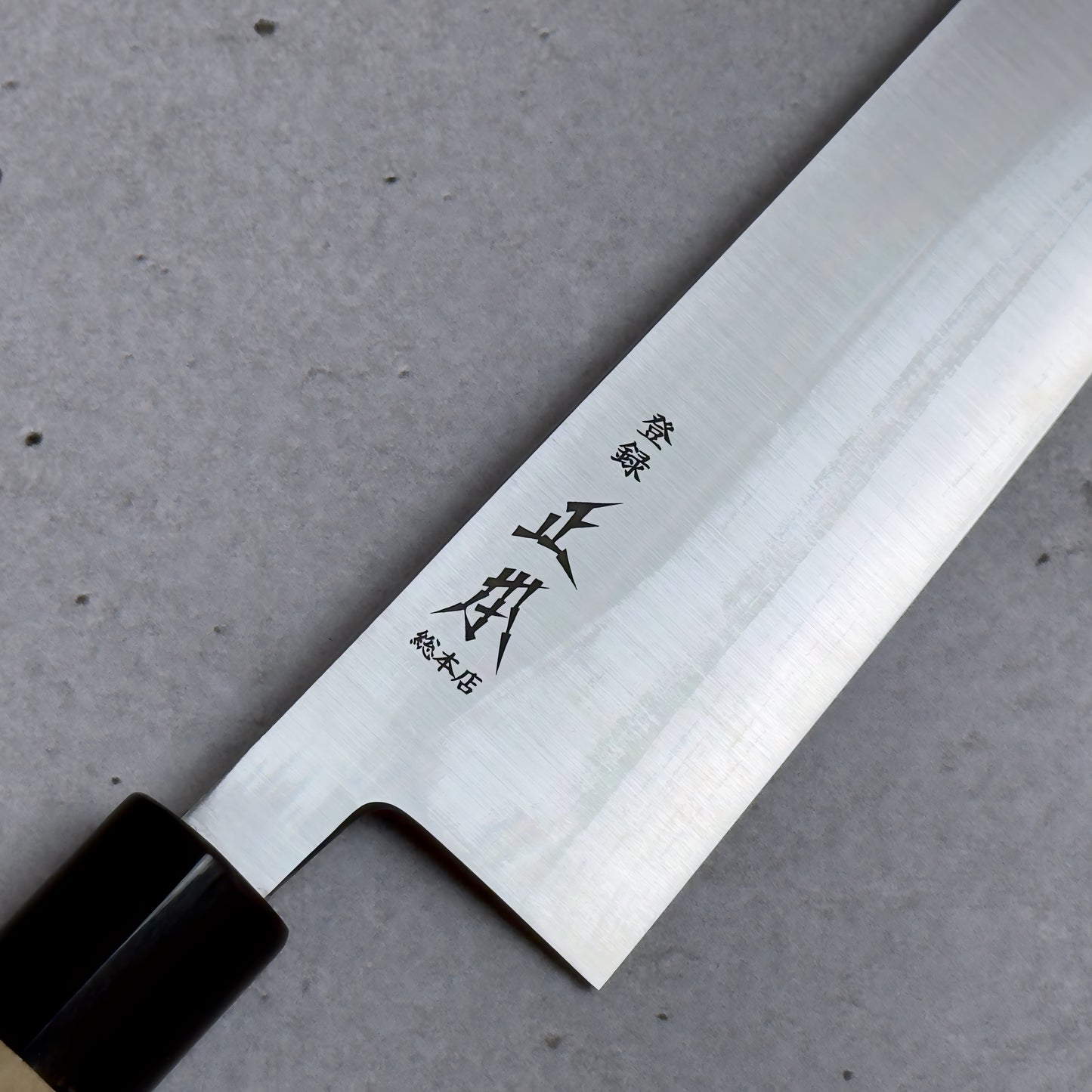 Masamoto KS Kiritsuke 240mm - Shirogami#2, Migaki (Satynowy Połysk)