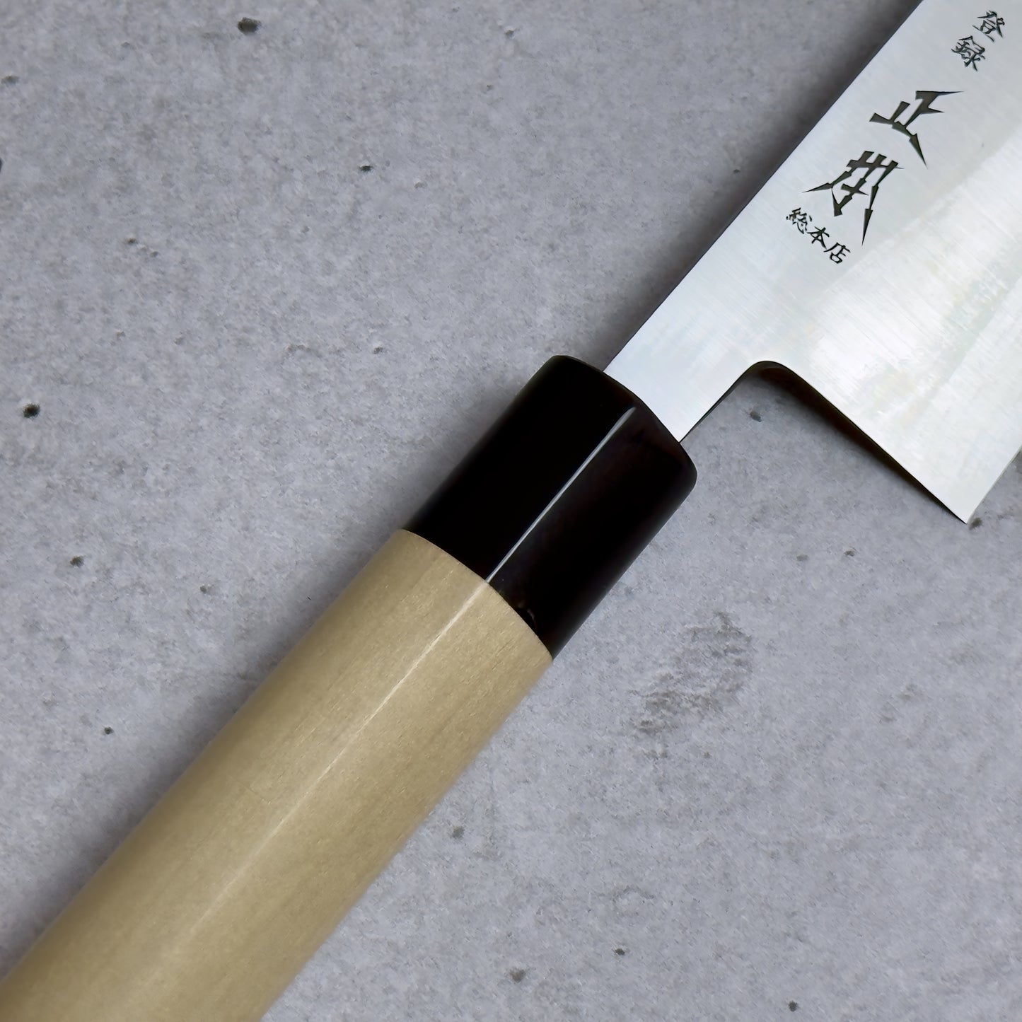Masamoto KS Kiritsuke 240mm - Shirogami#2, Migaki (Satynowy Połysk)