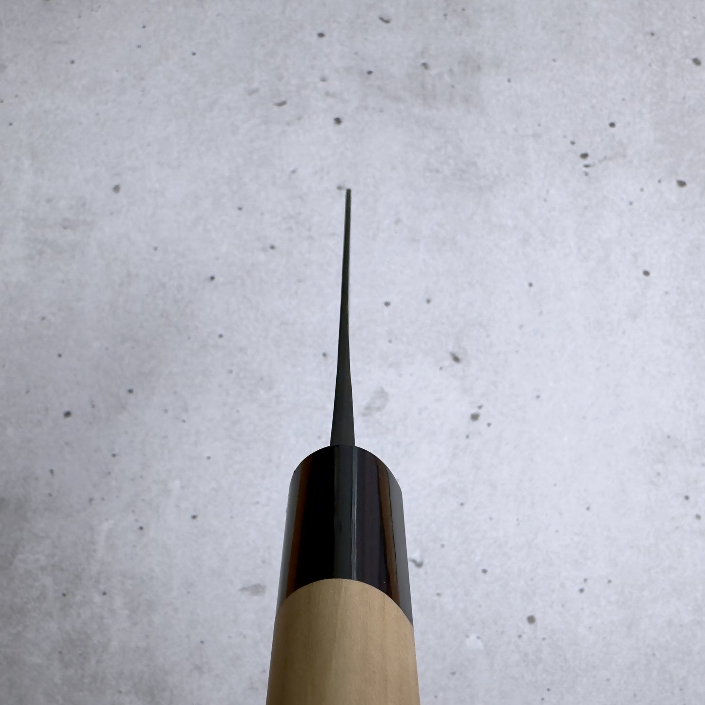 Masamoto KA Santoku 170mm - Aogami#2, Kurouchi (Wykończenie Kowalskie)